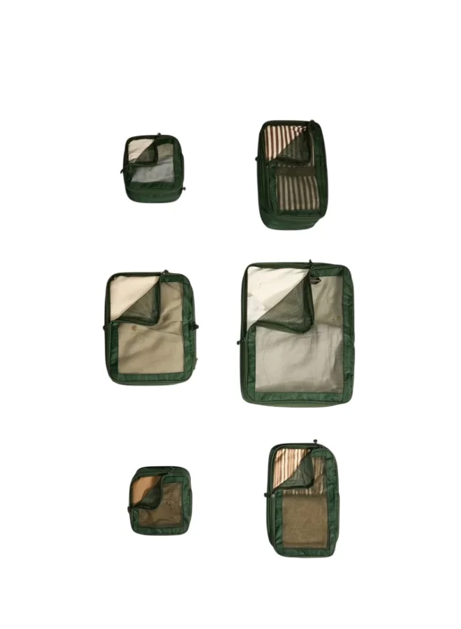 Antler Antler 4589-6PK Large Packing Cubes 6 Piece Set, Travel Organizer Bags for Clothes, Luggage & Suitcases, Reusable Packing Organizers