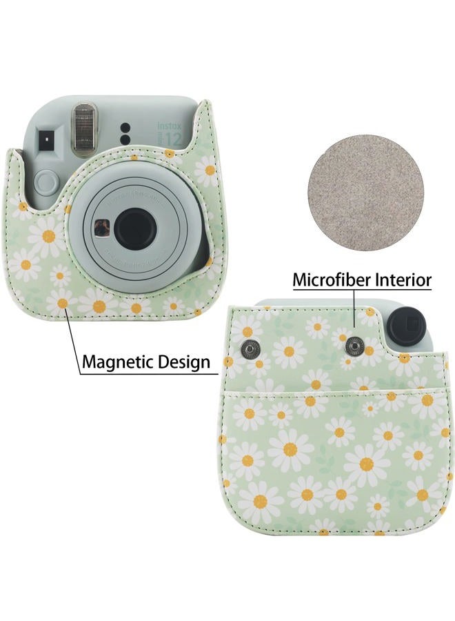 Frankmate Protective Case Compatible with Fujifilm Instax Mini 12 11 9 8 Instant Film Camera with Accessory Pocket and Adjustable Strap - Image 3
