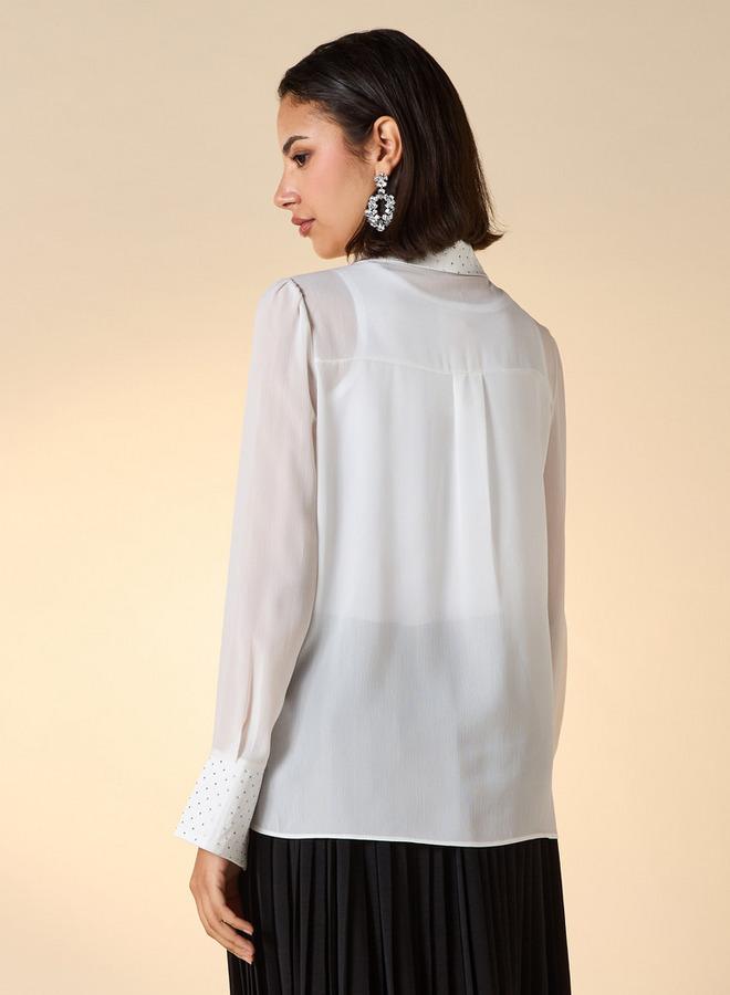 تواكستريمز قميص مزيّن بأكمام طويلة من تو إكستريمز - Image 3