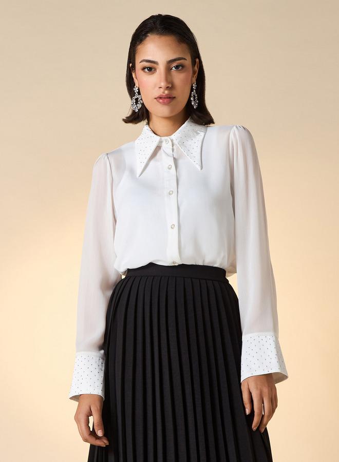 تواكستريمز قميص مزيّن بأكمام طويلة من تو إكستريمز - Image 1