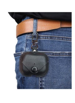 Generic Case Leather Personalized Leather Protective Air-pod 3 Case Cover Shockproof with Loss Prevention Clip for Apple Air-Pods 3  - Image 3