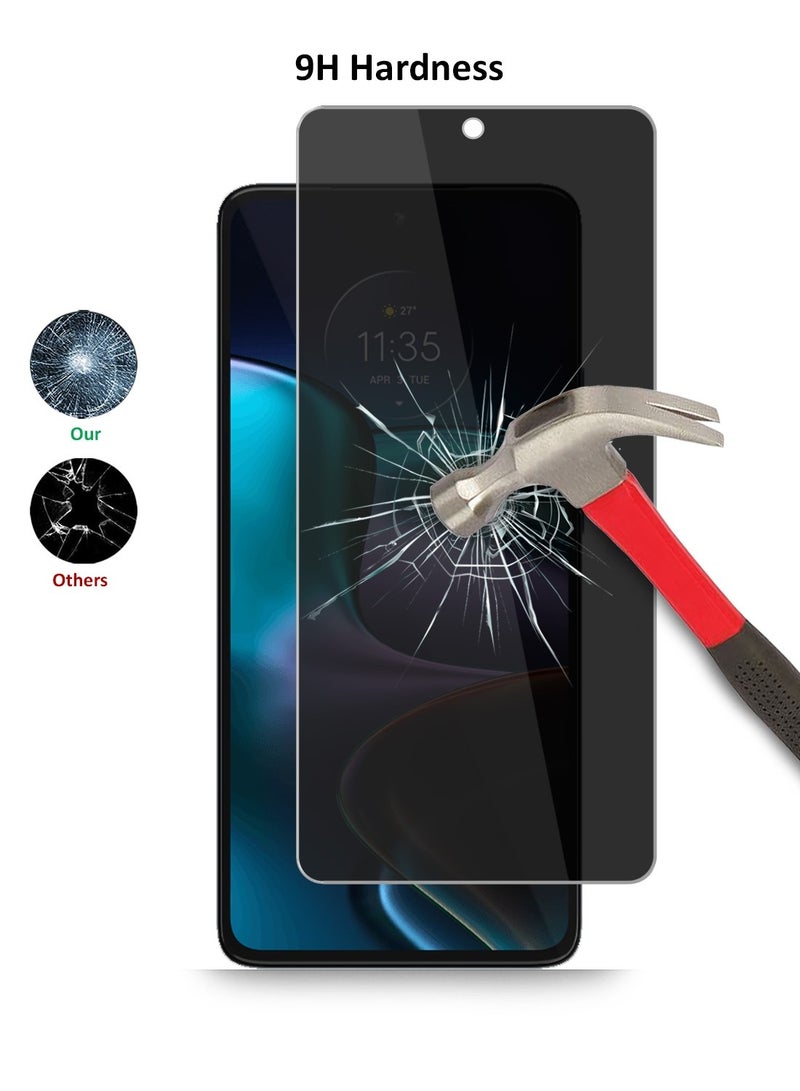 Techie حماية شاشة زجاجية مقساة للخصوصية لموتورولا إيدج 30 5G - Image 3