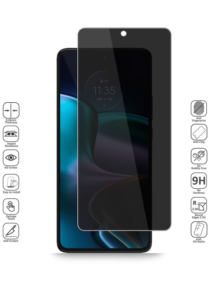 Techie حماية شاشة زجاجية مقساة للخصوصية لموتورولا إيدج 30 5G - Image 2