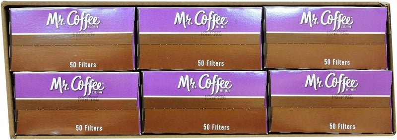 Mr. coffee Basket Coffee Filters, 8-12 Cup, White Paper, 8-Inch, 50-Count Boxes (Pack of 1) (Packaging May Vary) - Image 2