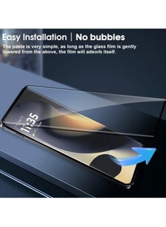 CoomBe 3 in 1 Screen Protector Tempered Glass for Moto Edge 60 Fusion, 2 Front Glass and 1 Camera Lens Film, Scratch Resistant, Anti-Fingerprint, Bubble Free  - Image 3