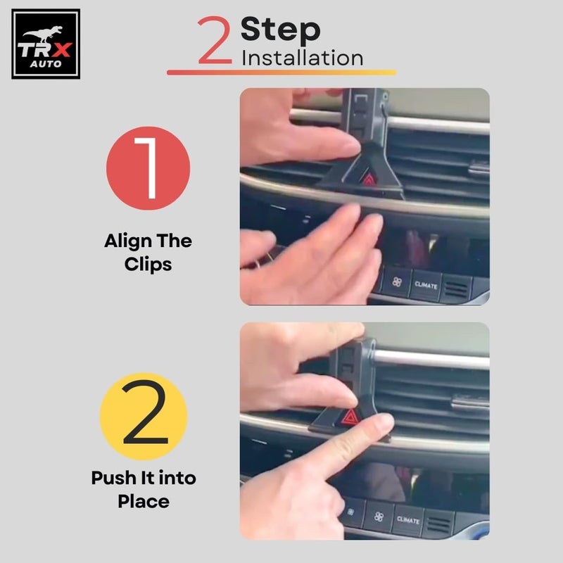 TRX AUTO Phone Holder Mount With Gravity Phone Holder For Hyundai Tucson 2019 To 2020 | Hyundai Tucson Accessories | Hyundai Tucson Mobile Phone Holder - Image 4