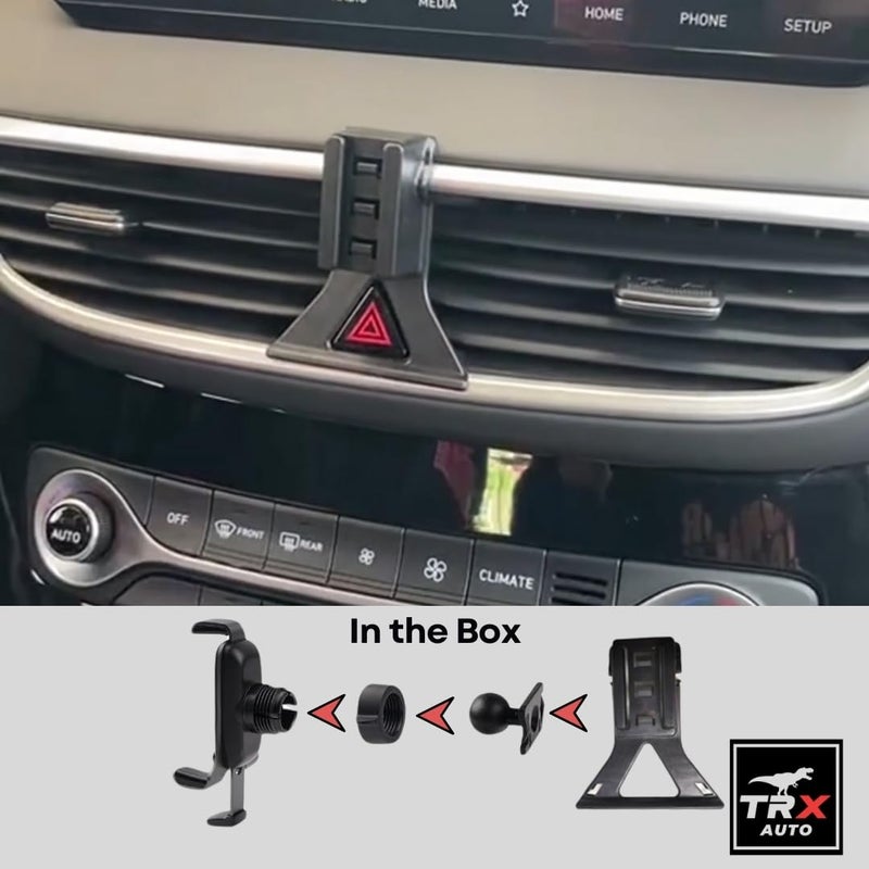 TRX AUTO Phone Holder Mount With Gravity Phone Holder For Hyundai Tucson 2019 To 2020 | Hyundai Tucson Accessories | Hyundai Tucson Mobile Phone Holder - Image 5