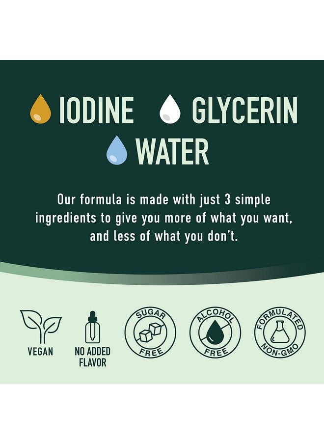 SMNutrition Organic Liquid Nascent Iodine Drops ; Iodine Supplement For Thyroid Energy & Metabolism Support ; 2 Fl Oz ; 500 Servings ; Usda Certified Organic Vegan Highly Absorbable ; 1100 Mcg Per Serving  - Image 5