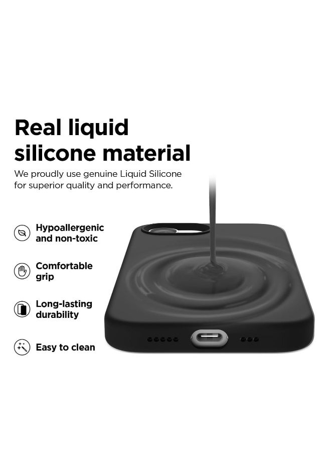 DUSALA iPhone 16e Case Cover Premium Silicone with Soft Microfiber Lining Anti-Scratch Shockproof Protective Phone Cover for iPhone 16e 6.1-inch - Image 3