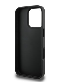 GUESS 4G PU With Bottom Stripe Classic Logo Case for iPhone 16 Pro - Black  - Image 4
