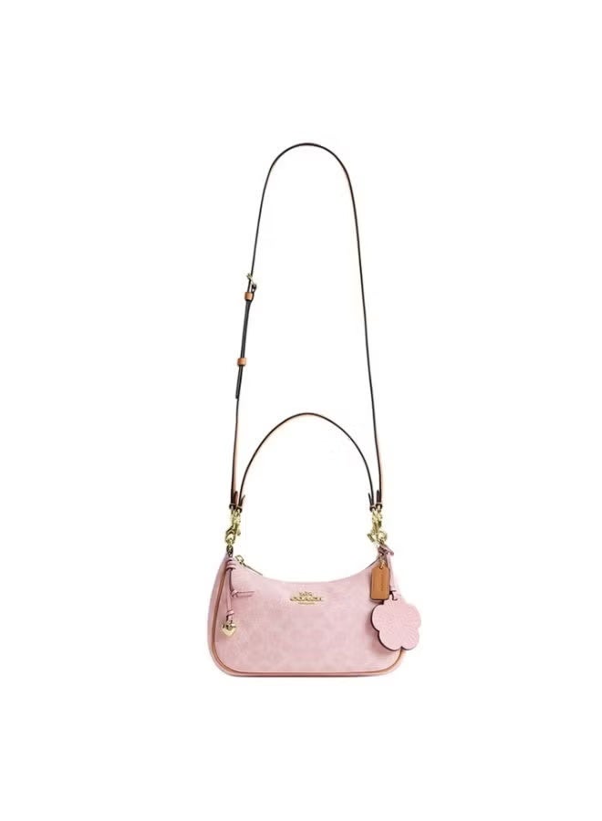 coachoutlet Teri 24 Valentine's Day Limited Pink Edition classic logo TERI shoulder bag, crossbody bag, handbag - Image 3