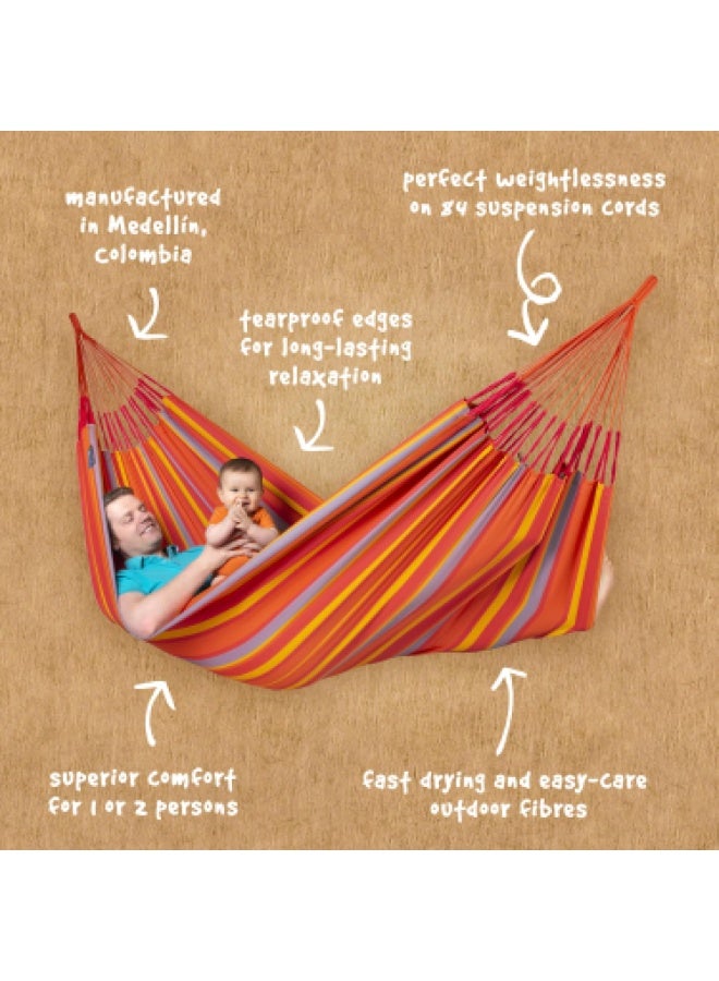 La Siesta® Brisa Toucan Classic Hammock - Weatherproof Outdoor Relaxation for Kingsize Hammock, Authentic and Comfortable Relaxation - Image 5