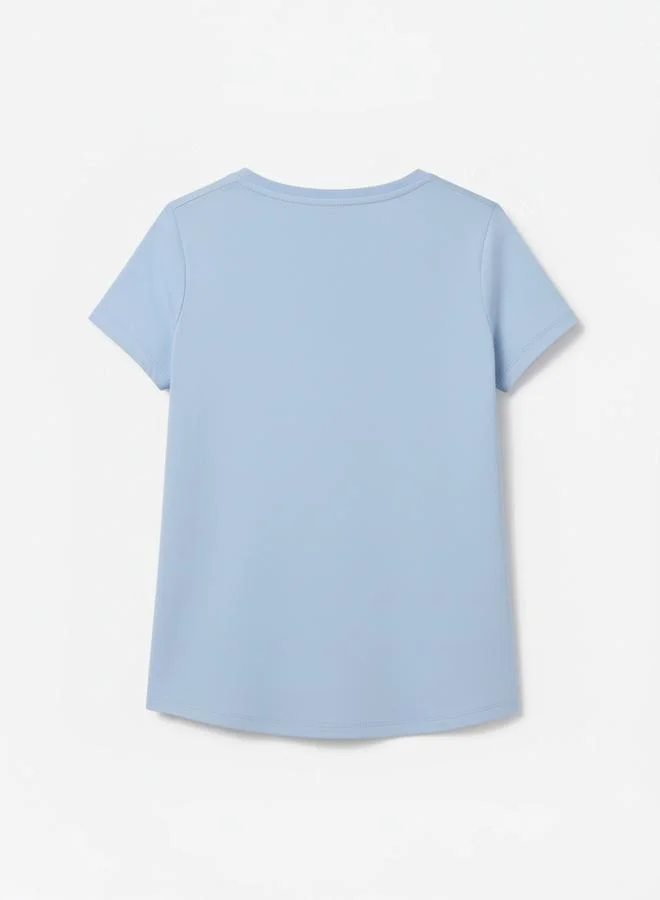 Looney Tunes Graphic Print Round Neck Fashion T-shirt