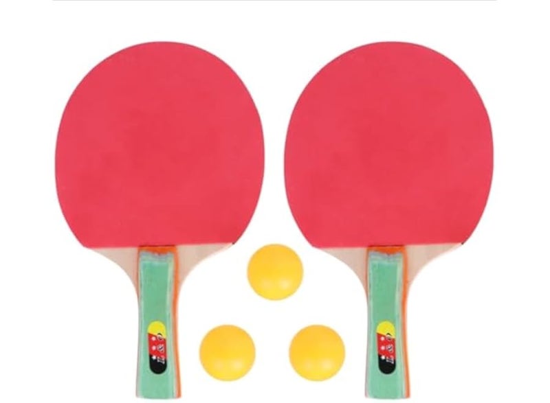 Two table tennis rackets + three table tennis balls - Image 3