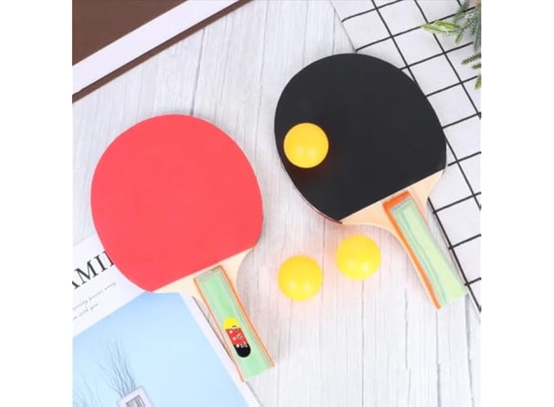 Two table tennis rackets + three table tennis balls - Image 1