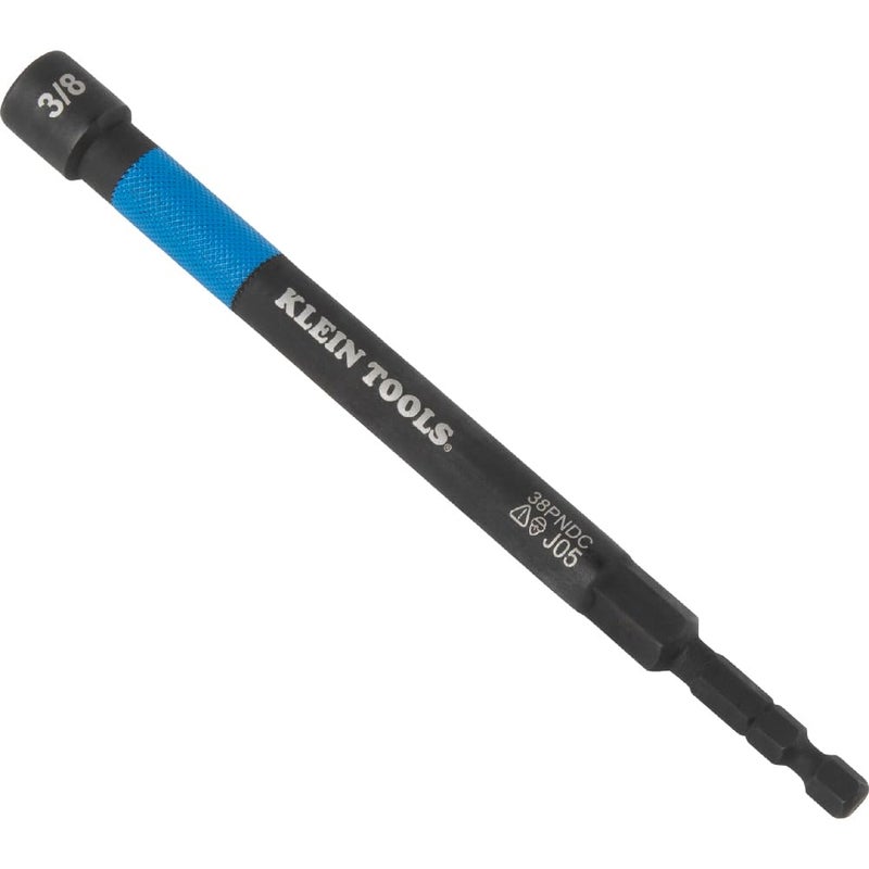 Klein Tools 65411PK3 Magnetic Color-Coded Power Nut Setter Set, 1/4-Inch Impact Hex Drive, 5-Inch Shaft, Extended Reach, 3-Piece - Image 4