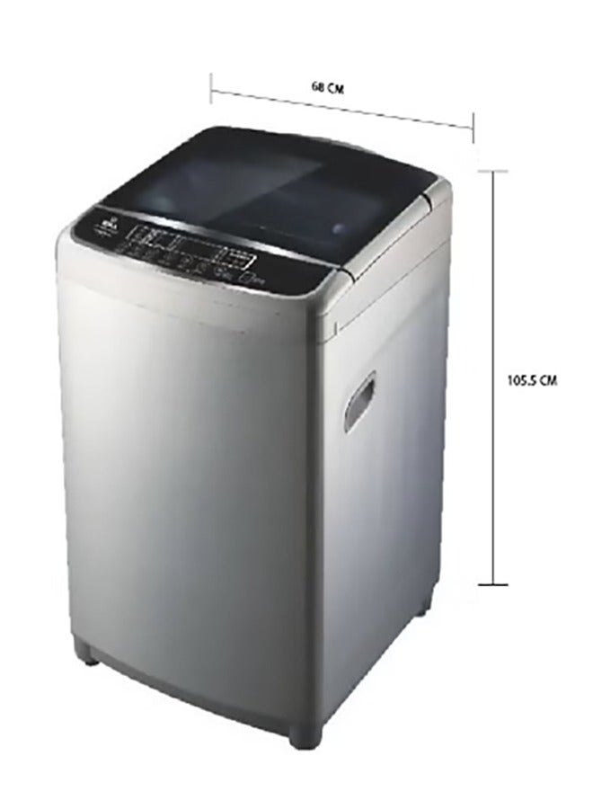 W.BOX 10kg Top Loading Automatic Washing Machine with 15 Programmers, Quick Wash, Baby Care Program, and Tub Cleaning, Silver Color | WBTL15S - Image 2