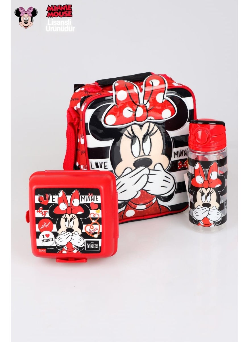 Minnie Mouse New Season Licensed Lunch Box Lunch Box and Tritan Water Bottle 500 ml Lunch Set  - Image 2