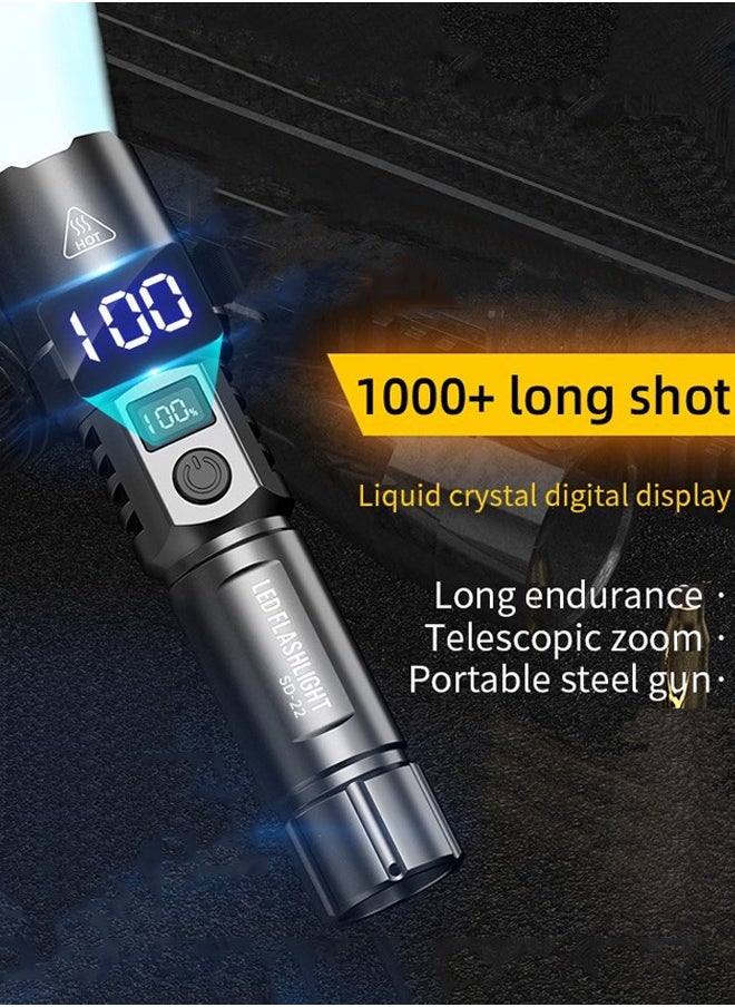 Generic Rechargeable LED Flashlights High Lumens, Super Bright Flashlight Powerful Handheld Flashlight for Camping Emergencies Hiking  - Image 1