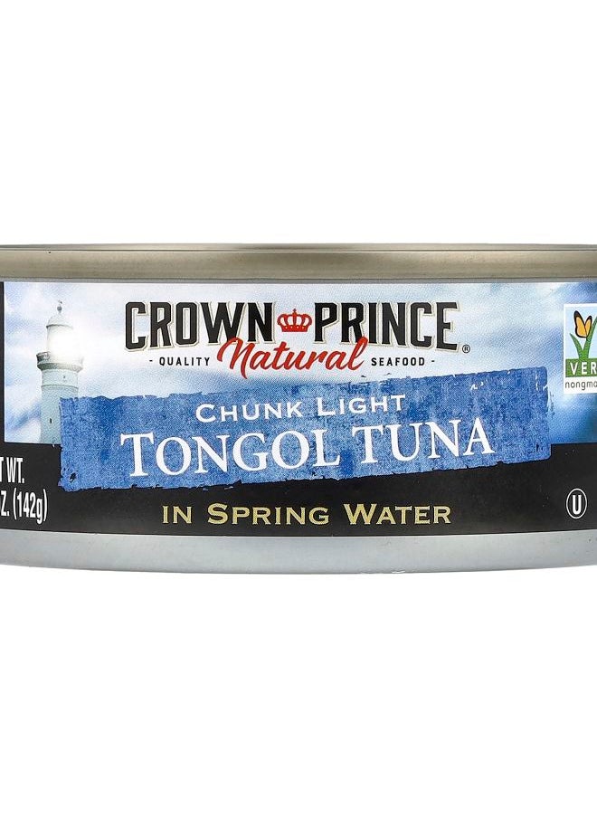 Crown Prince Natural Tongol Tuna Chunk Light In Spring Water 5 oz (142 g) 