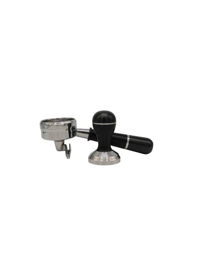 Pesado Spouted Portafilter with Tamper Precision Set - Black & Black - Image 1