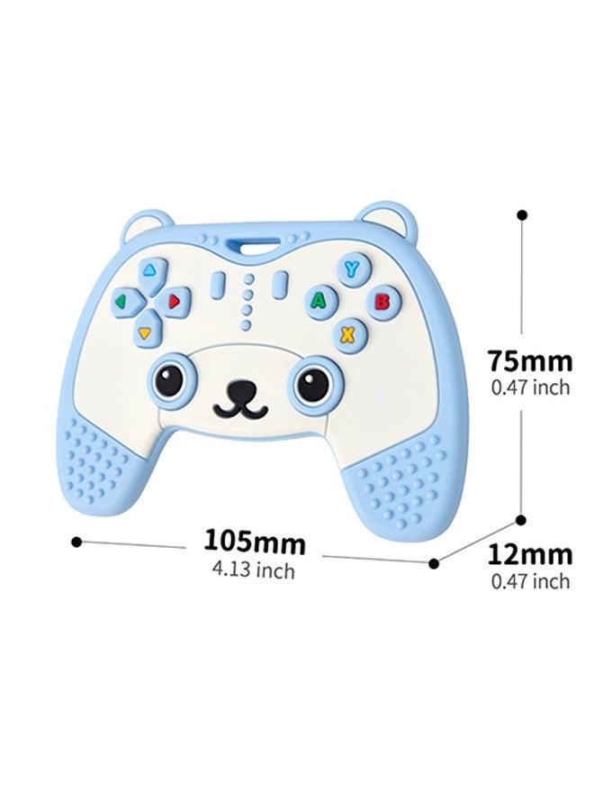 Quantum 2 PCS Baby Teething Toy, Game Controller Shape Chew Set, Silicone Game Remote Controller Teethers for Toddler Boy and Girl - Image 2