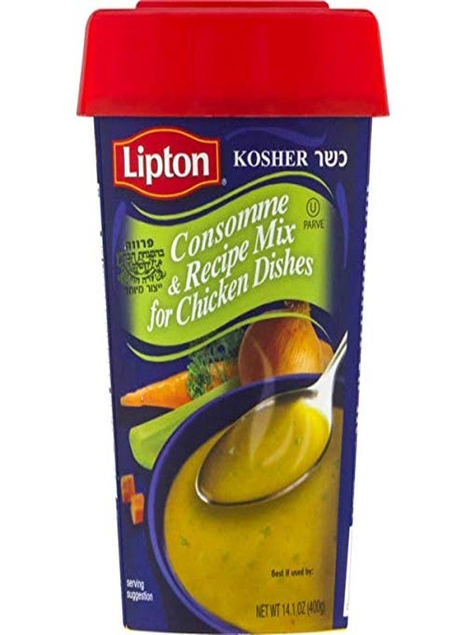 Gefen Lipton Consomme, Chicken Style Soup and Seasoning Mix, 14.1oz Canister with Resealable Lid - Image 1