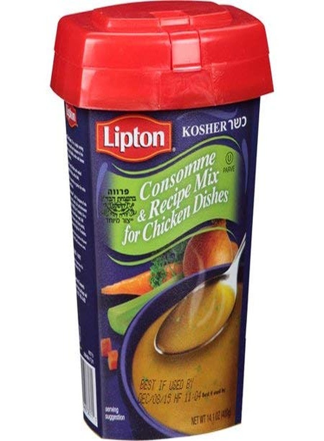 Gefen Lipton Consomme, Chicken Style Soup and Seasoning Mix, 14.1oz Canister with Resealable Lid - Image 2