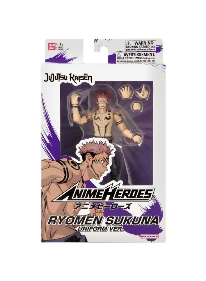 Bandai Anime Heroes Jujutsu Kaisen Ryomen Sukuna 2nd 6.5-Inches | Collectible Action Figure | Display Figure | Interchangeable Hands | Perfect Gift for Collectors, Manga & Anime Lovers! - Image 1