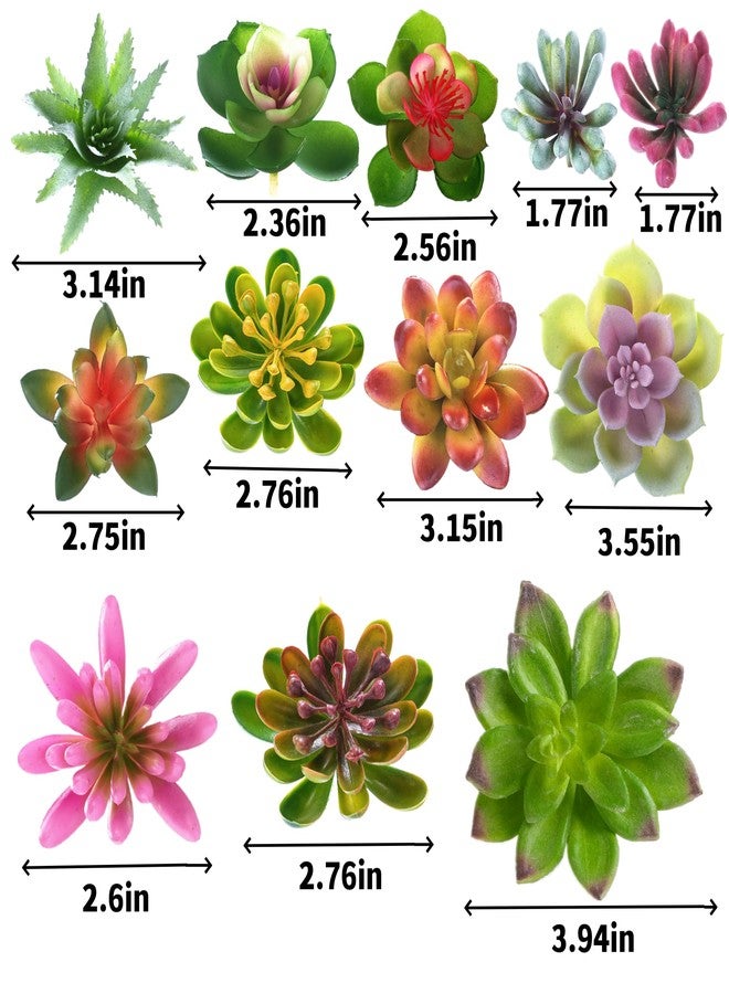 COTSEN Artificial Succulent Plants 24 Pack Fake Succulents Unpotted Realistic Faux Succulent Face Succulent Apply Family Wedding Decor - Image 5