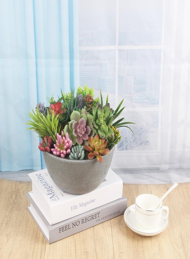COTSEN Artificial Succulent Plants 24 Pack Fake Succulents Unpotted Realistic Faux Succulent Face Succulent Apply Family Wedding Decor - Image 2
