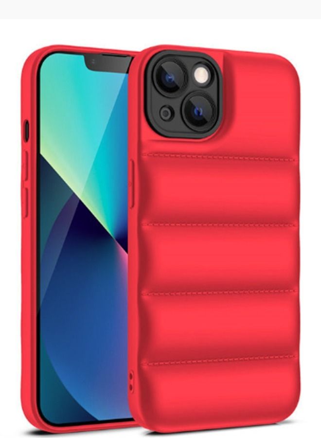 في آر كرييتيف جراب Red Puffer Jacket (غير لامع) لهاتف Apple iPhone 14 - Image 2