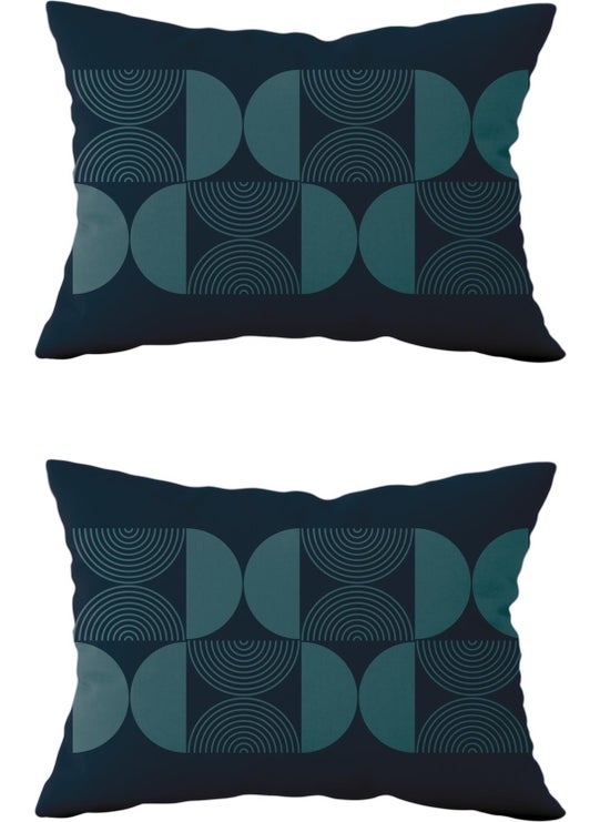 Evik Double Sided Rectangular Throw Pillow Case 2 Pack DS32