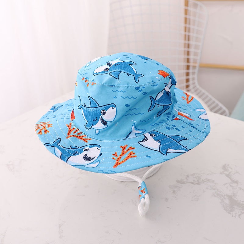Cotton Thin Baby Hat Hat Animal Pattern Hat Children Windproof Fisherman Hat Men And Women Basin Hat - Image 1