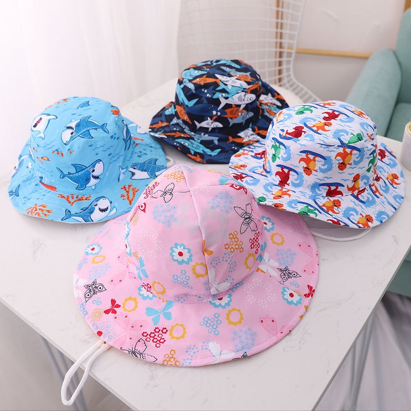 Cotton Thin Baby Hat Hat Animal Pattern Hat Children Windproof Fisherman Hat Men And Women Basin Hat - Image 5