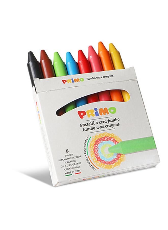 PRIMO Pack Of 8 Jumbo Wax Crayons Set - Image 2