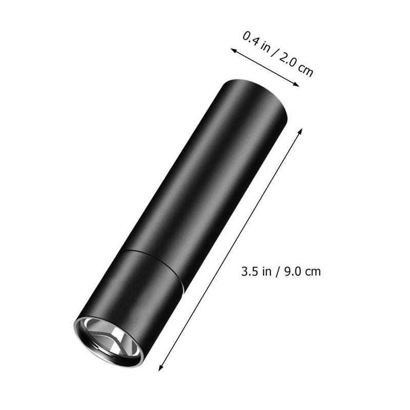 Mini LED Flashlight Keychain Portable Zoomable Pocket Light for Camping Hiking Travel - Image 3