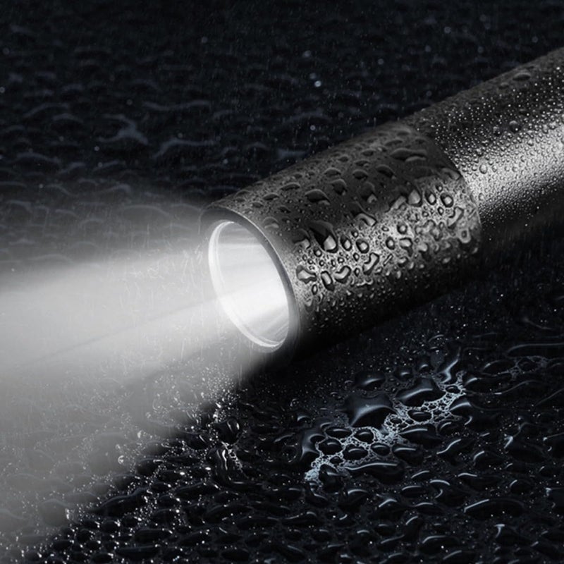 Mini LED Flashlight Keychain Portable Zoomable Pocket Light for Camping Hiking Travel - Image 4