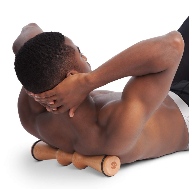 Body Back Wood Back Roller, Spine Stretcher & Aligner, Ma Roller, Back Cracker for Back Pain Relief and Muscle Recovery, Manual Back Massager, Wood Therapy Massage Tool (15 inch) - Image 2
