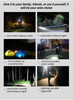 M MIAOYAN New outdoor strong light flashlight led multi-function rechargeable flashlight portable three-speed flashlight short version  - Image 3