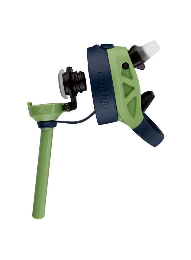 كونتيجو زجاجة مياه كونتيجو للأطفال مصنوعة من الفولاذ المقاوم للصدأ مع غطاء AUTOSPOUT، سعة 13 أونصة. - Image 4