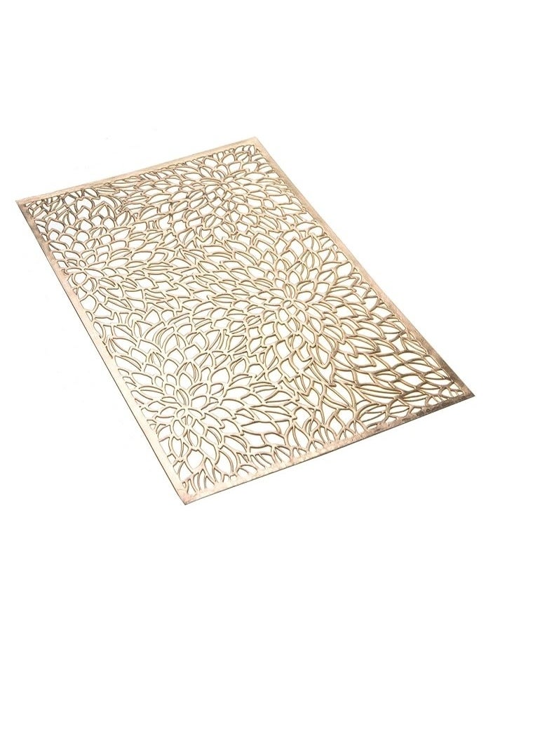 ناكسوس مفارش طاولة مقاومة للحرارة، غير قابلة للانزلاق، مصنوعة من مادة البولي فينيل كلوريد البلاستيكية، مفارش طاولة مجوفة، زينة للطاولات للحفلات وحفلات الزفاف - Image 1