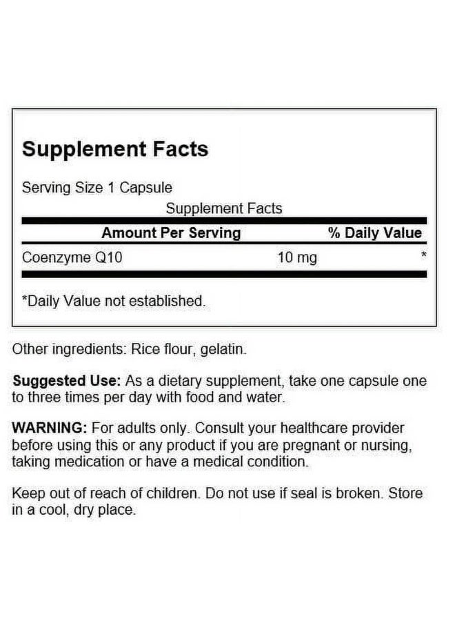 سوانسون Coq10 - كبسولة صغيرة 10 ملغ 100 كبسولة (عبوة من قطعتين) - Image 2