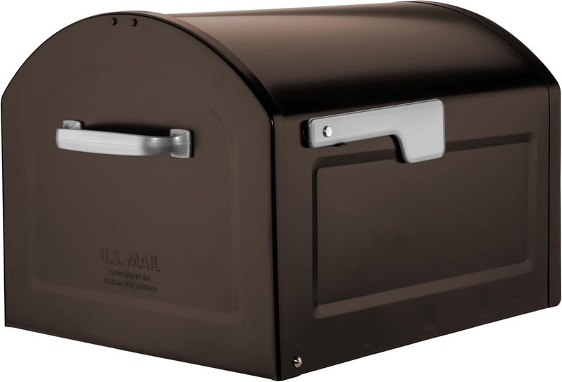 ARCHITECTURAL MAILBOXES 950020RZ Centennial Post Mount Mailbox, XL, Rubbed Bronze - Image 1