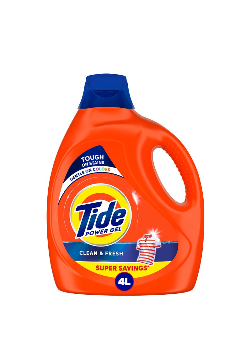 Tide Clean And Fresh Laundry Detergent Power Gel 4L  - Image 1