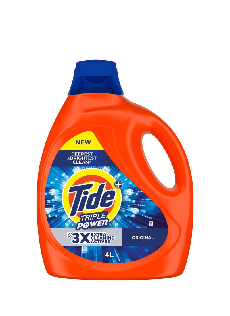 Tide Triple Power Original Liquid Detergent 4L - Image 1