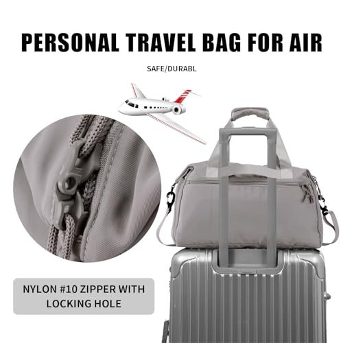 VEAGIA Weekender Duffel Bag With Shoe Compartment And Wet Pocket-Luggage Everyday Overnight Bag for Men and Women Travel-Carry On Gym Bag - Image 4