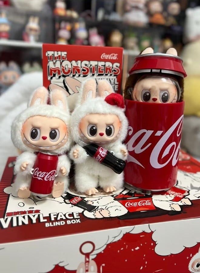 The Bubble. Mamte Coca-Cola Labubu Series Vinyl Face Blind Box Macaron Trendy Play Gift Pendant-Specifications:Coca-cola Blind Box (1PC only) - Image 2