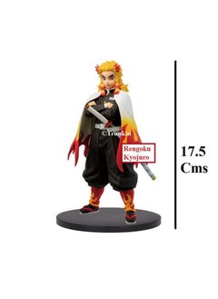 Trunkin Trunkin Demon Slayer Kyojuro Rengoku Kimetsu No Yaiba Action Figure 17.5CM | PVC Anime Figurine  - Image 4