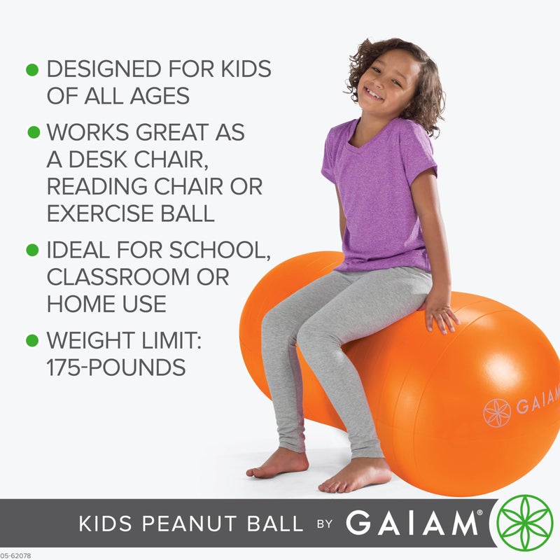 Gaiam Active Seat Peanut Shaped Bounce Desk Chair , Exercise Yoga Balance Sitting Ball, Flexible Seating, Wiggle Seat for Boys and Girls - Image 5